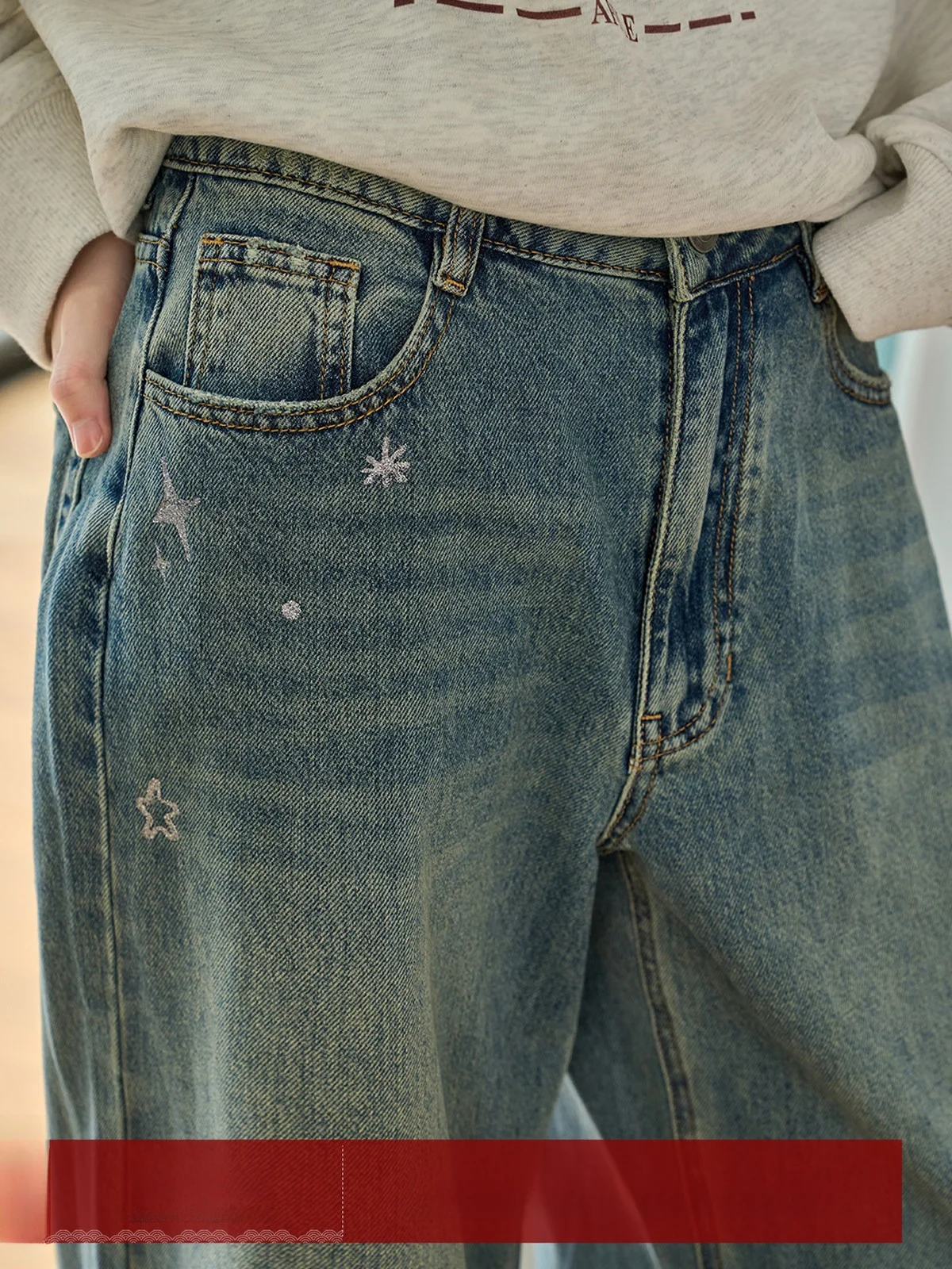 

Синие женские джинсы с высокой талией и широкими штанинами, свободные прямые брюки в пол, для повседневной носки, зимняя новинка, с эффектом похудения