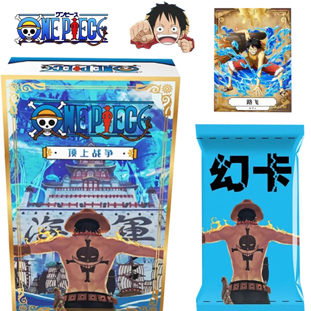 

Genuine One Piece Collection Cards Booster Box Luffy ACE Sabo Limited Edition Top War Chapter Game Trading Cards Children Gifts