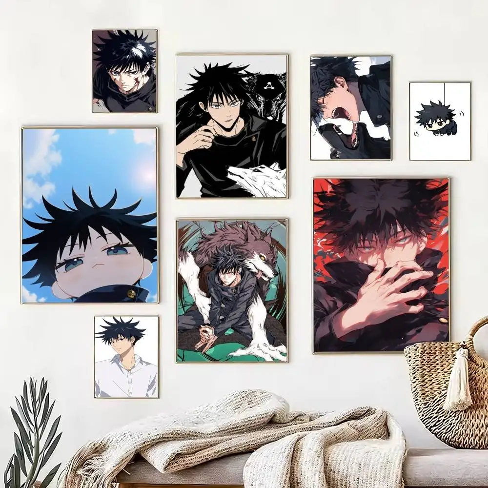 Fushiguro Megumi  Poster High Quality Dorm Living Room Aesthetic Wall Decoration Painting Stickers Gift