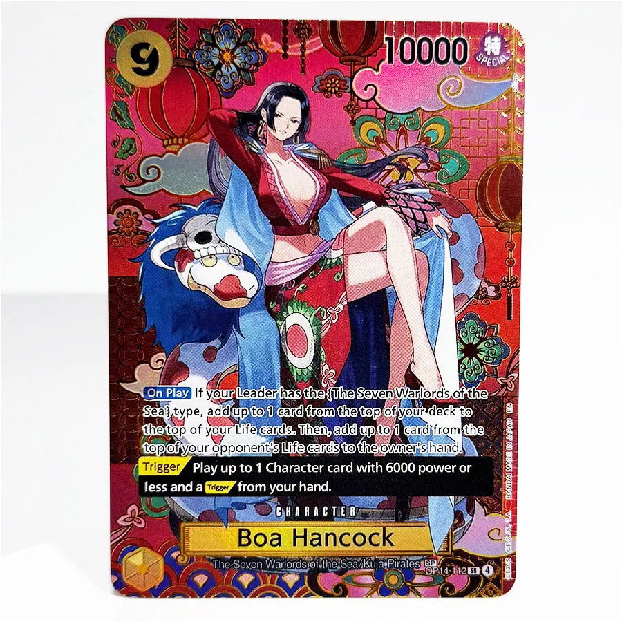 ONE PIECE TCG Collection Cards Dracule Mihawk Boa Hancock Sugar Perona Sengoku Kid & Killer Proxy Anime Game Trading Cards Gift