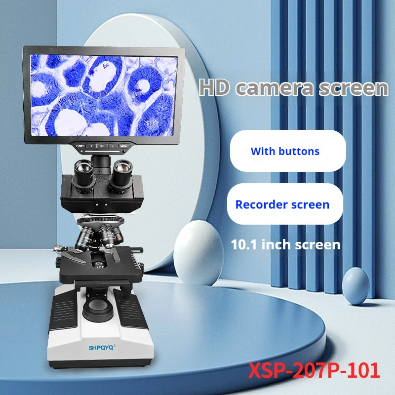 Professional Grade Biological Microscope with Optical Magnification of 40-1600X Suitable for Sewage Microbial Cell Inspection