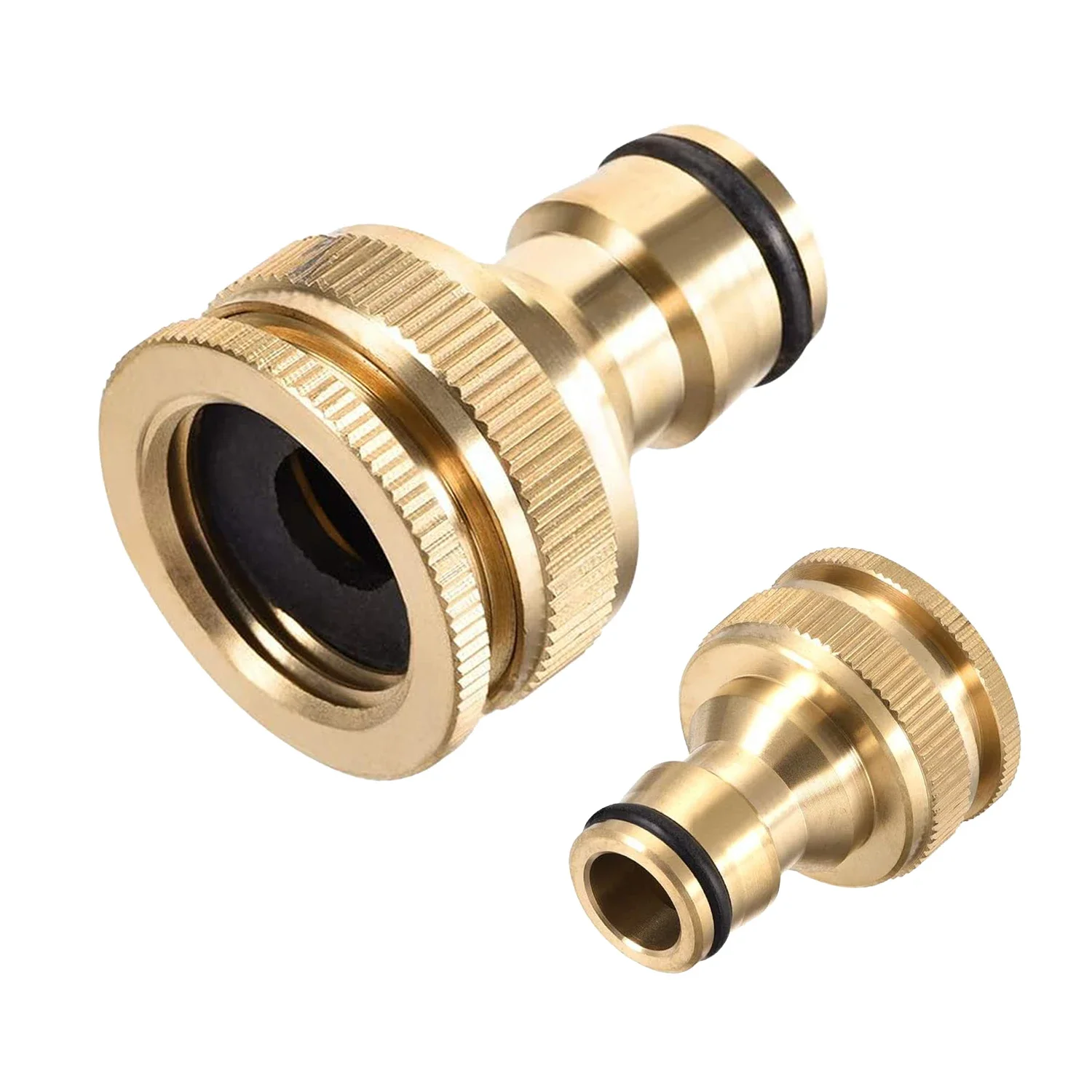 

Brass Faucet Tap Connector Mixer Hose Adaptor Quick Connecter 1/2 3/4 Copper Hose Coupling Adapter Garden Watering Fittings Tool