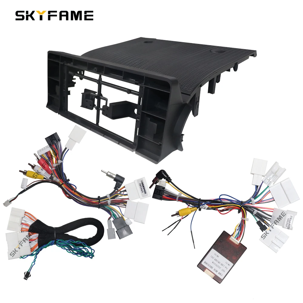 

SKYFAME Car Frame Fascia Adapter Canbus Box Decoder Android Radio Dash Fitting Panel Kit For Toyota Land Cruiser Prado 300 LC300