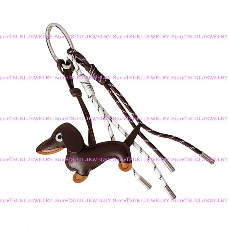 62KE الجلود الجلدية المدمن على حبل مضفر معلقة زخرفة سلسلة مفاتيح القلادة لمفاتيح السيارات وأكياس سحر ملحقات سحر