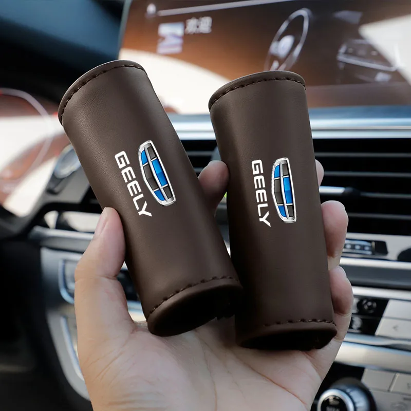 1 قطعة بولي Leather الجلود سقف مقبض المضادة للخدش حامي الحال بالنسبة لجيلي Boyue Haoyue Vision-X3 جديد emgrand Vision Binyue Emgrand-GS #4