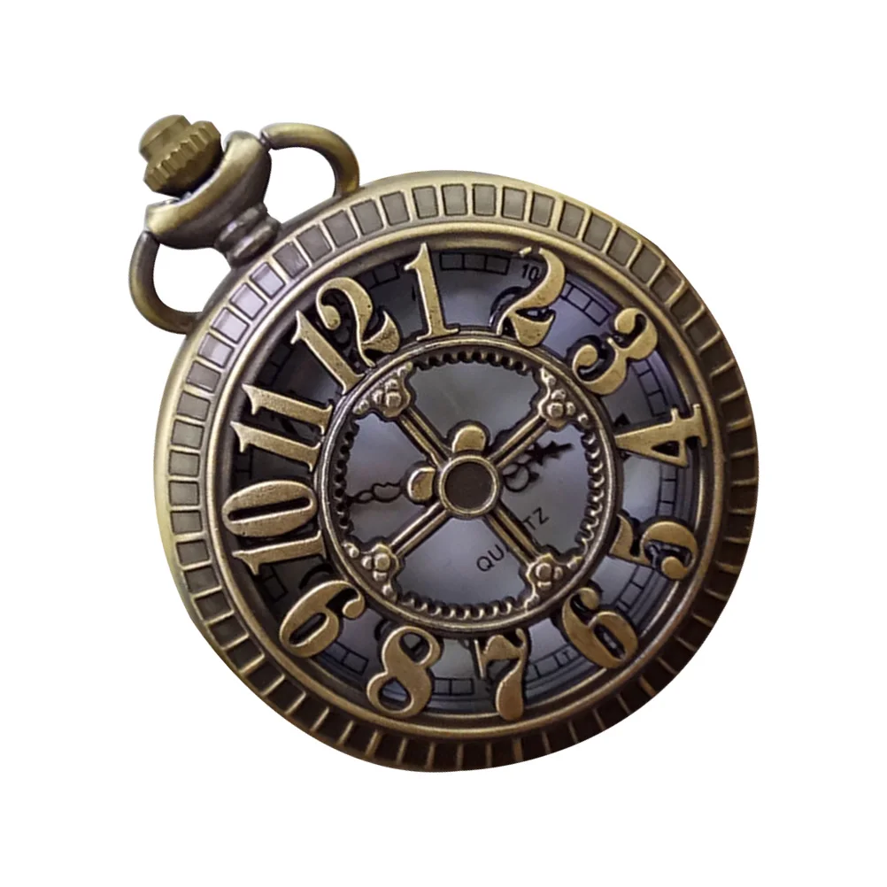 Digital Hollow Pocket Watch Round Personalized Creative Clothes Decoration Durable Lightweight Easy To Read Exquisite Detail