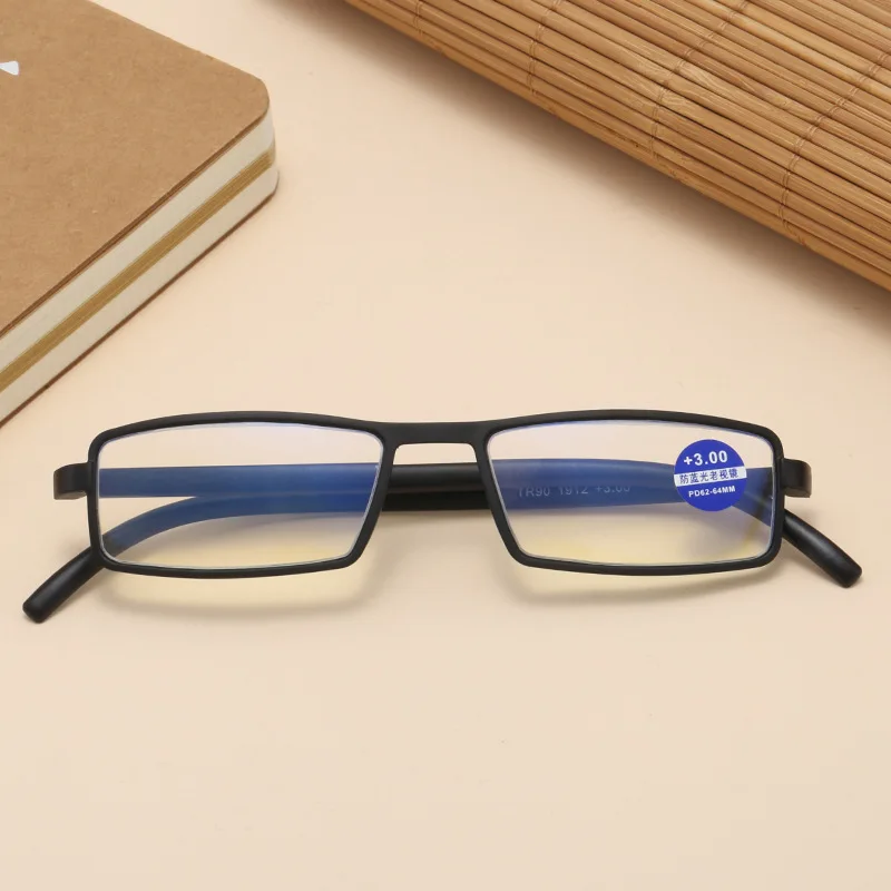 YCCRI Men's Reading Glasses Fashion Full Frame Unisex Presbyopic TR90 Hyperopia Glasses image 4