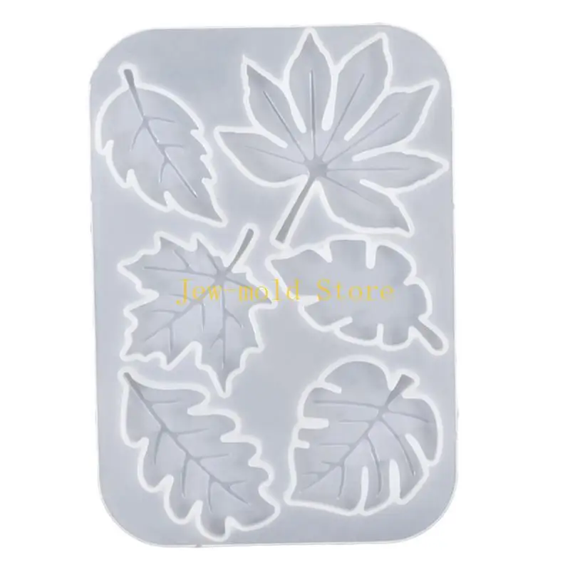 C71B Silikon Anhänger Schimmel Ohrring Formen Ahornblattform Schmuckform