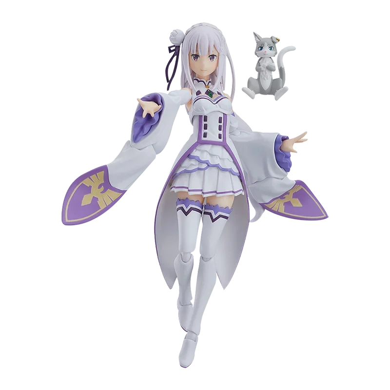 Goods in Stock 100% Original Max Factory Figma Emilia 419 Anime Statue PVC Model