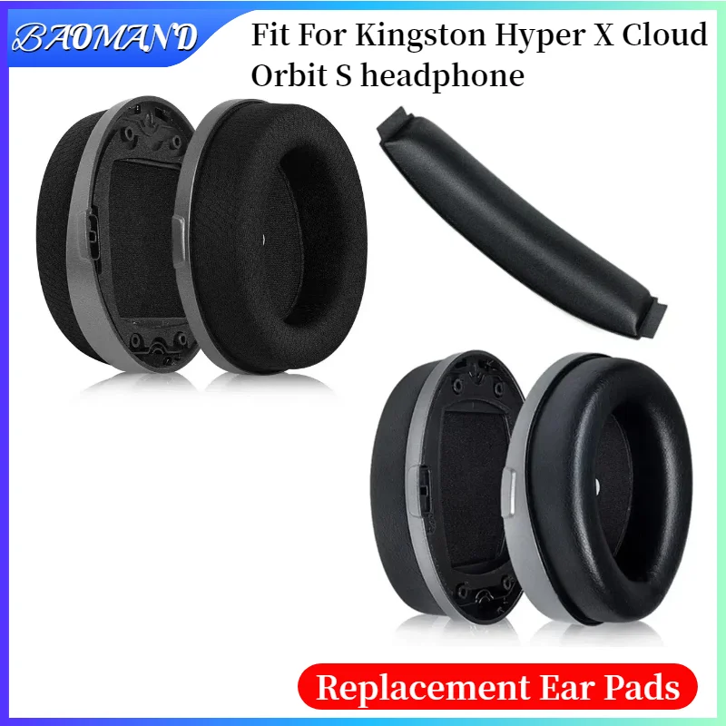 

Replacement Ear Pads for Kingston Hyper X Cloud Orbit S Headphones Memory Foam Ear Cushions High Quality