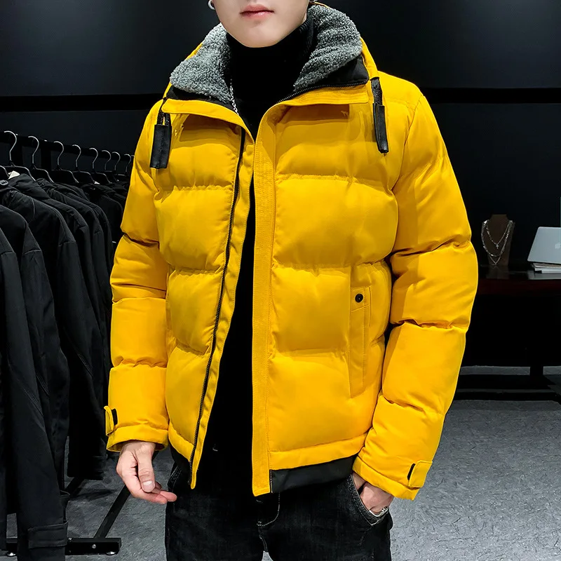 2024 Winter New Men's Quilted Jacket Men's and Women's Hooded Sports Leisure Quilted Jacket