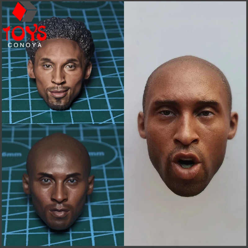 

1/6 Scale American Basketball Players Basketball Star Head Sculpt Model Fit 12" EB Male Solider Action Figure Body Dolls