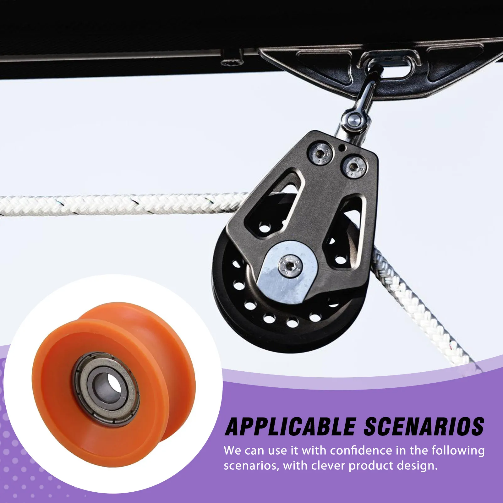 

1PC Bearing Guide Track Sliding Conveyor Roller Sliding Screen Door Spring-Loaded Roller Safe for Hardwood Floor Carpet