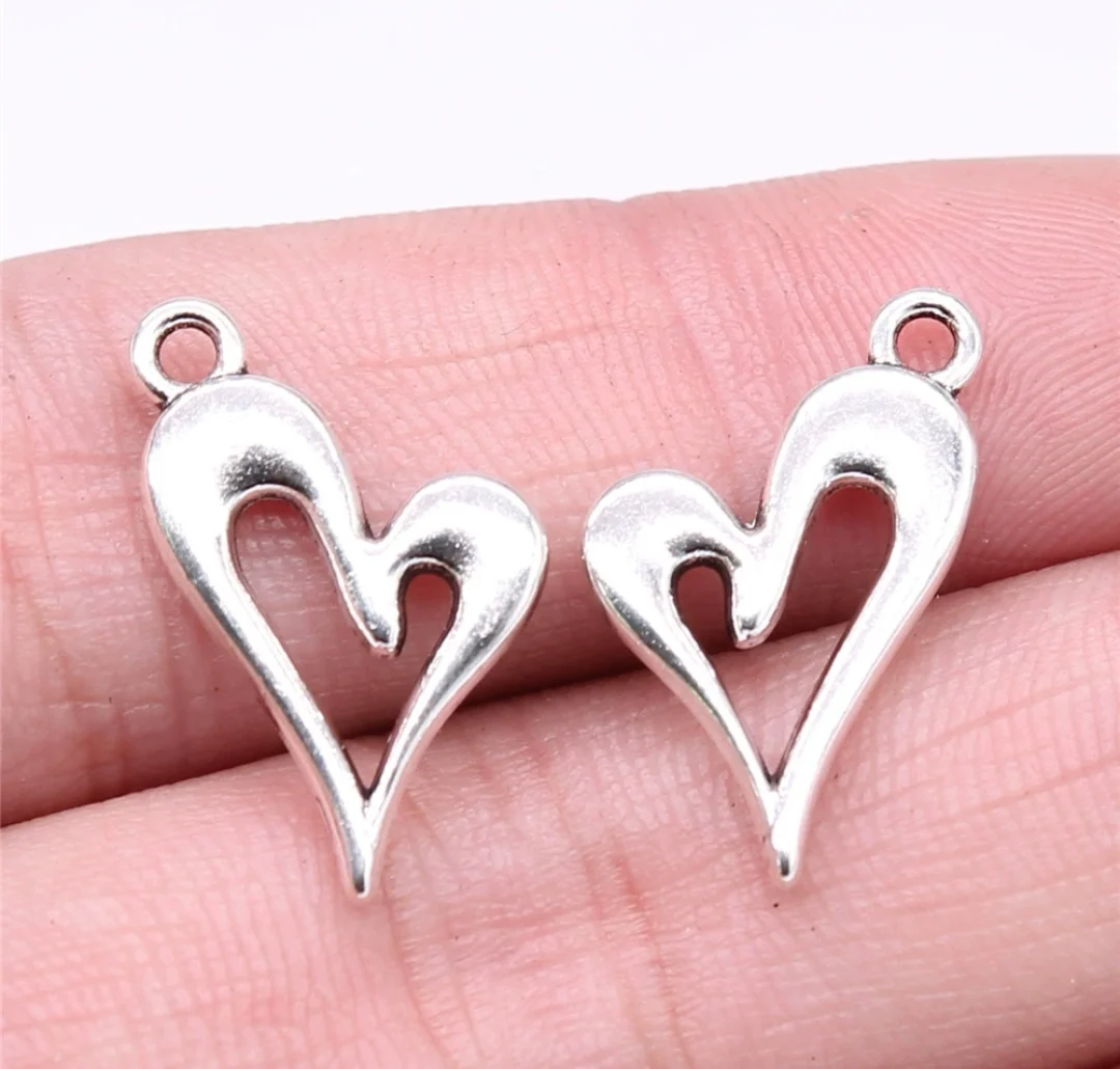 30pcs 20x13mm Zinc alloy metal tibetan silver plated charm T1066 for jewelry making