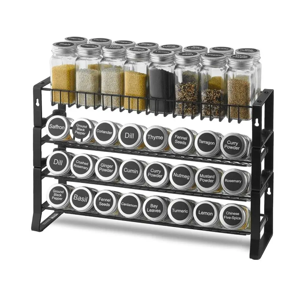 

Aliexpress optimized product title: Spice Rack Organizer for Kitchen for cabinet Countertop Seasoning Organizer 18x11in