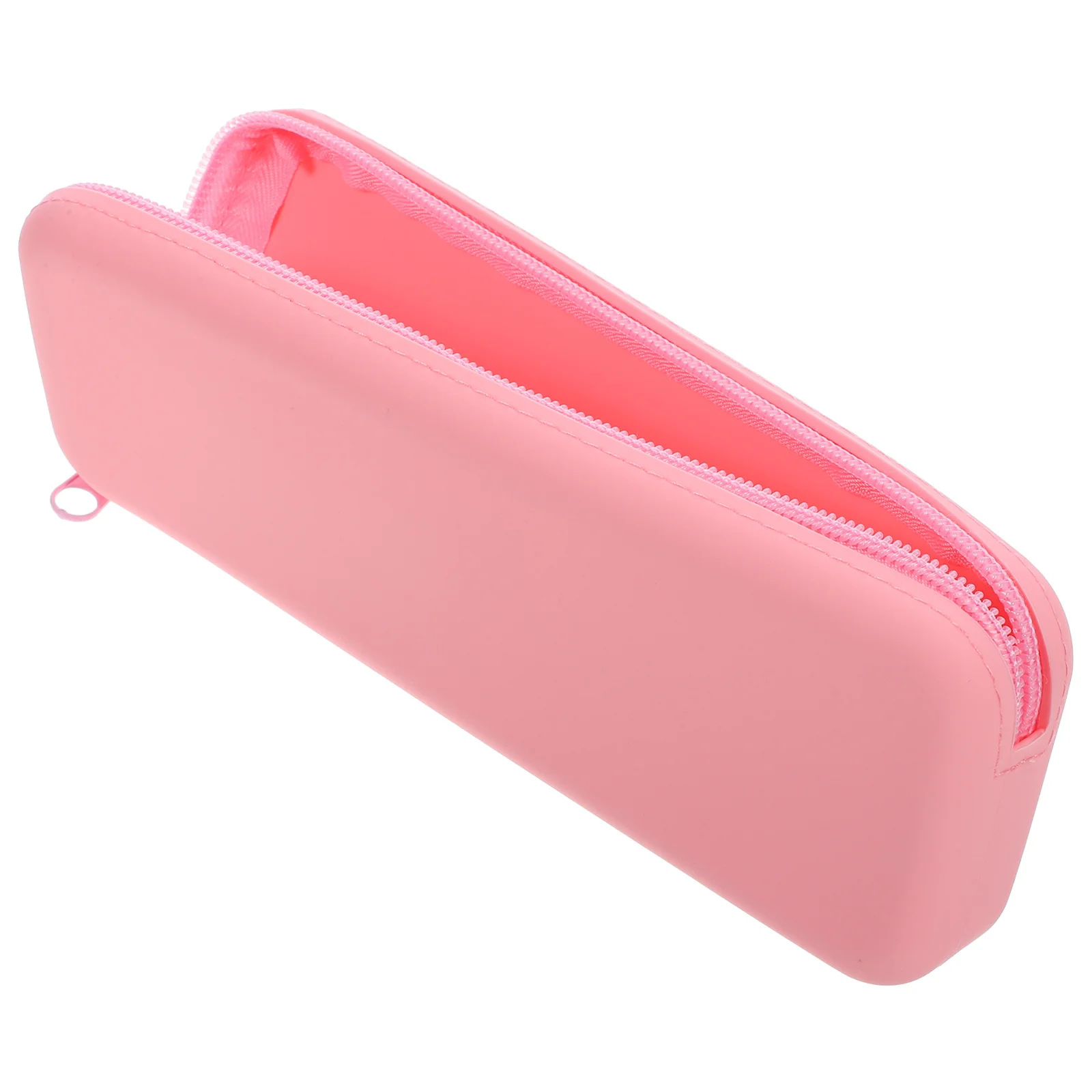 Aesthetic Silicone Pencil Case Portable Washable with Smooth Zipper Large Capacity Pen Pouch Pencil Storage
