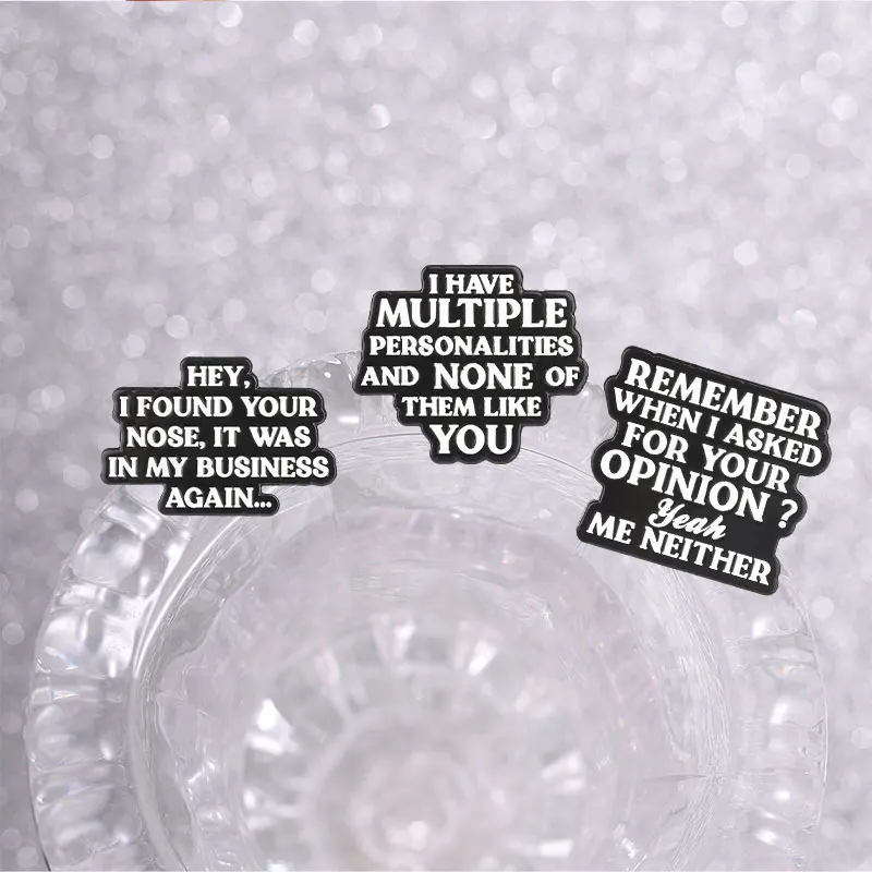 10styles Sassy Attitude Emaille-Pins, sarkastische Warnbrosche, Overthinking-Reversnadel, Overstimulated-Schmuck, Geschenk für Freunde – Detail 5