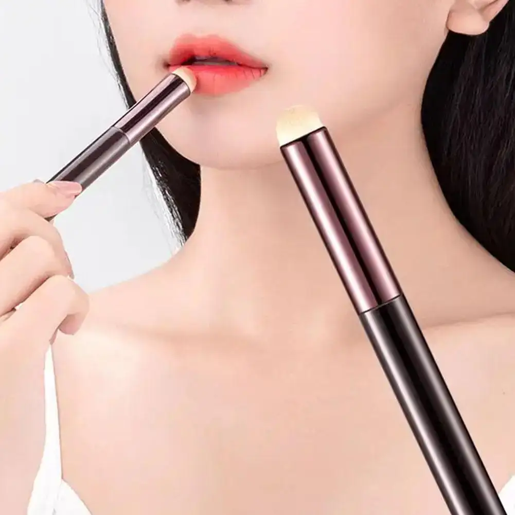 Multifunctional Round Head Lip Brush Professional Lip Brush Portable Soft Lipstick Brush For Girl Women Gift Makeup Tools