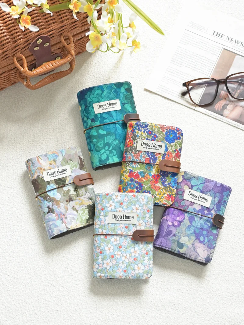 flower-cloth-a5-loose-leaf-notebook-fabric-cotton-binder-diary-book-blank-page-notes-mini-portable-liberty-hand-account-notebook