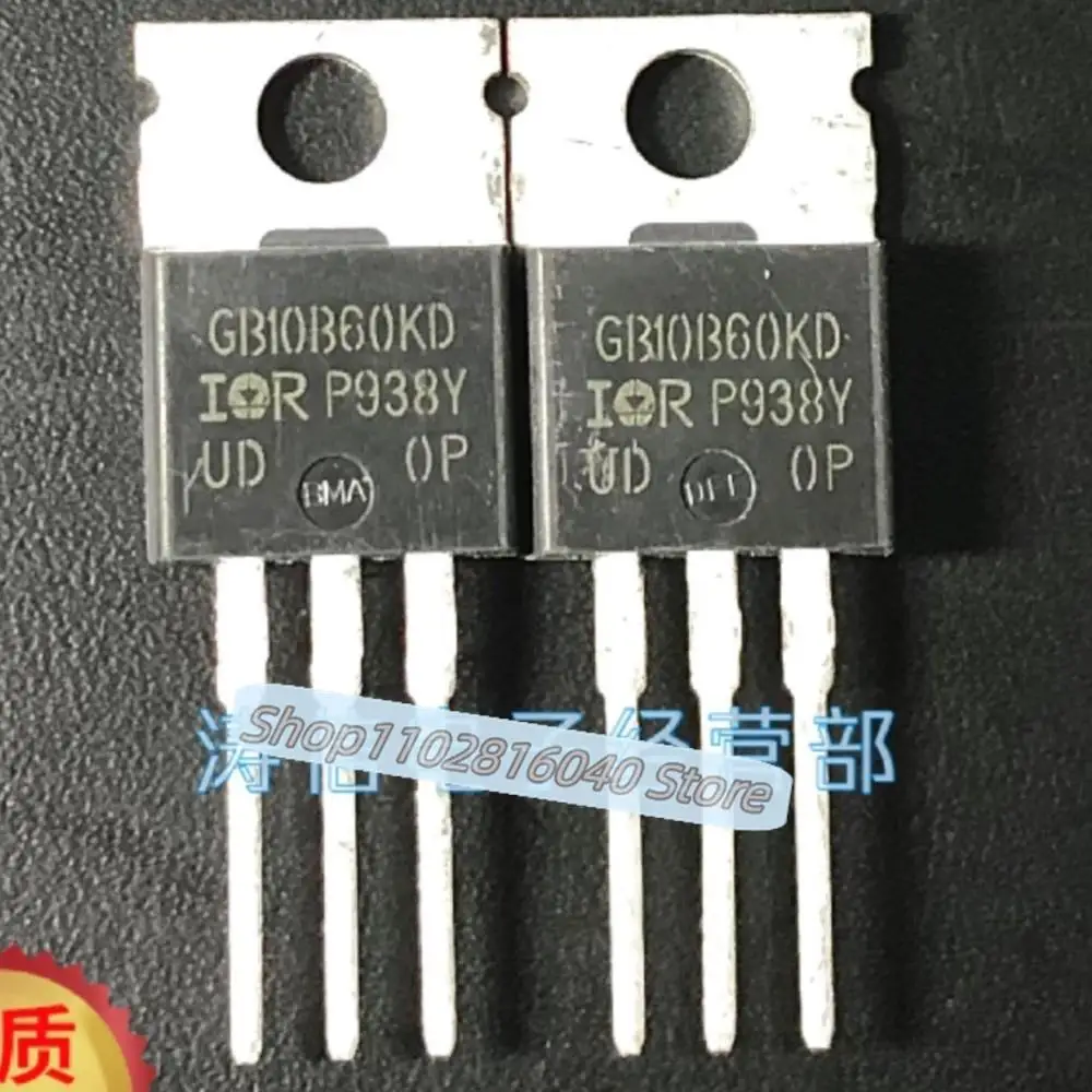 10PCS/Lot GB10B60KD IRGB10B60KD  TO-220 600V 12A  In Stock Fast Shipping