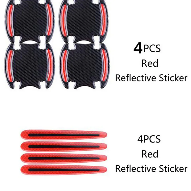 

8Pcs 3D Carbon Fiber Car Door Bowl Anti-scratch Sticker Car Door Bowl Handle Protection Sticker Paint Surface Film Car Stickers