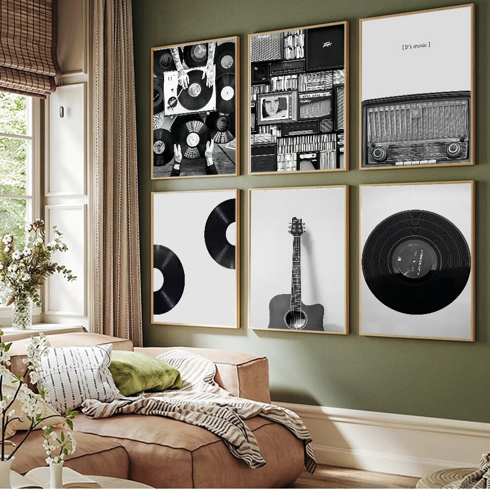 Nordic Vintage Vinyl Records Anime Posters Sticky HD Quality Poster Wall Art Painting Study Wall Decor