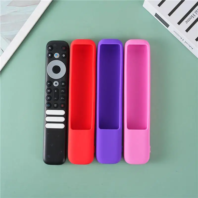 Silicone Case for TCL RC902V FMR1 Voice Remote Control Soft Cover with Lanyard Light Weight/Anti Slip/Shock Proof/Washable