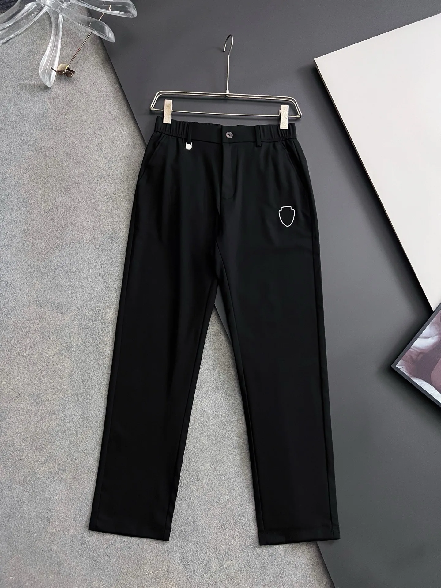 BC old money style early autumn linen blend straight business trousers men's casual pants