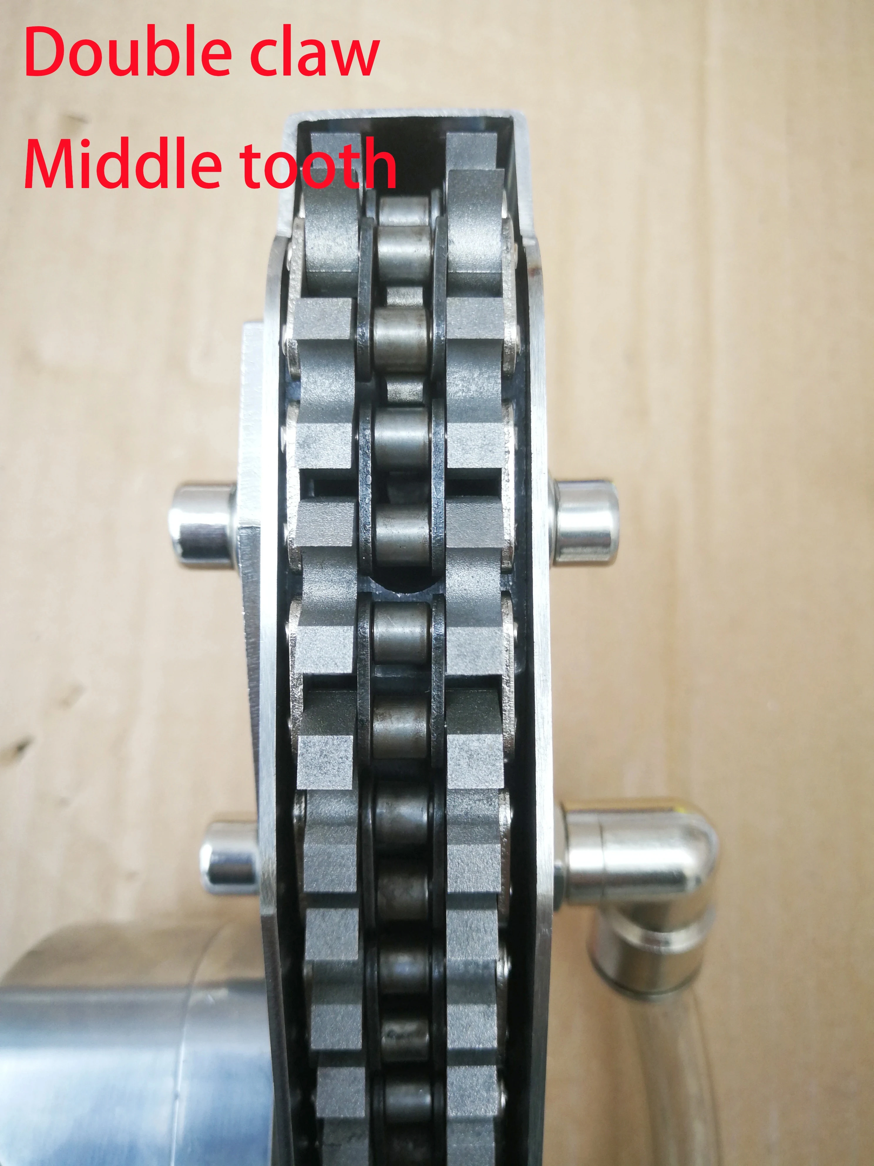 1pcs Durable Metal Handle Sliver Pneumatic Chain Carton Scraper Paper Edge Waster Double Tooth Clamper