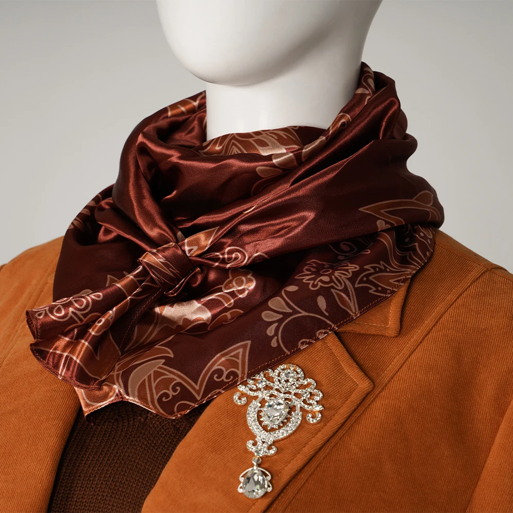 المقيم 4 اشلي تأثيري حلي وشاح حريري هالوين كرنفال ملابس الحفلات