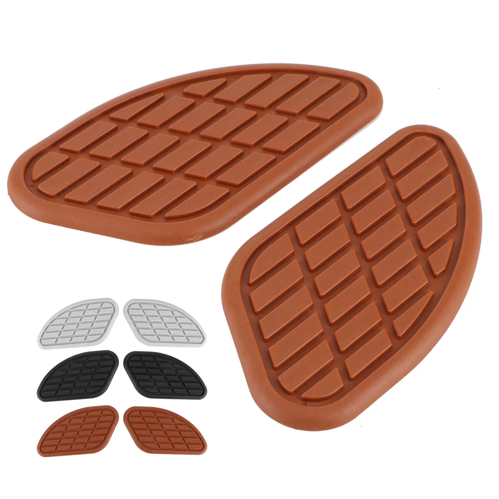 Motorcycle  Pad Fuel  Protector Pair of Motorcycle Fuel  Traction Pad Protector Vintage Universal Knee Grip Decals image 5