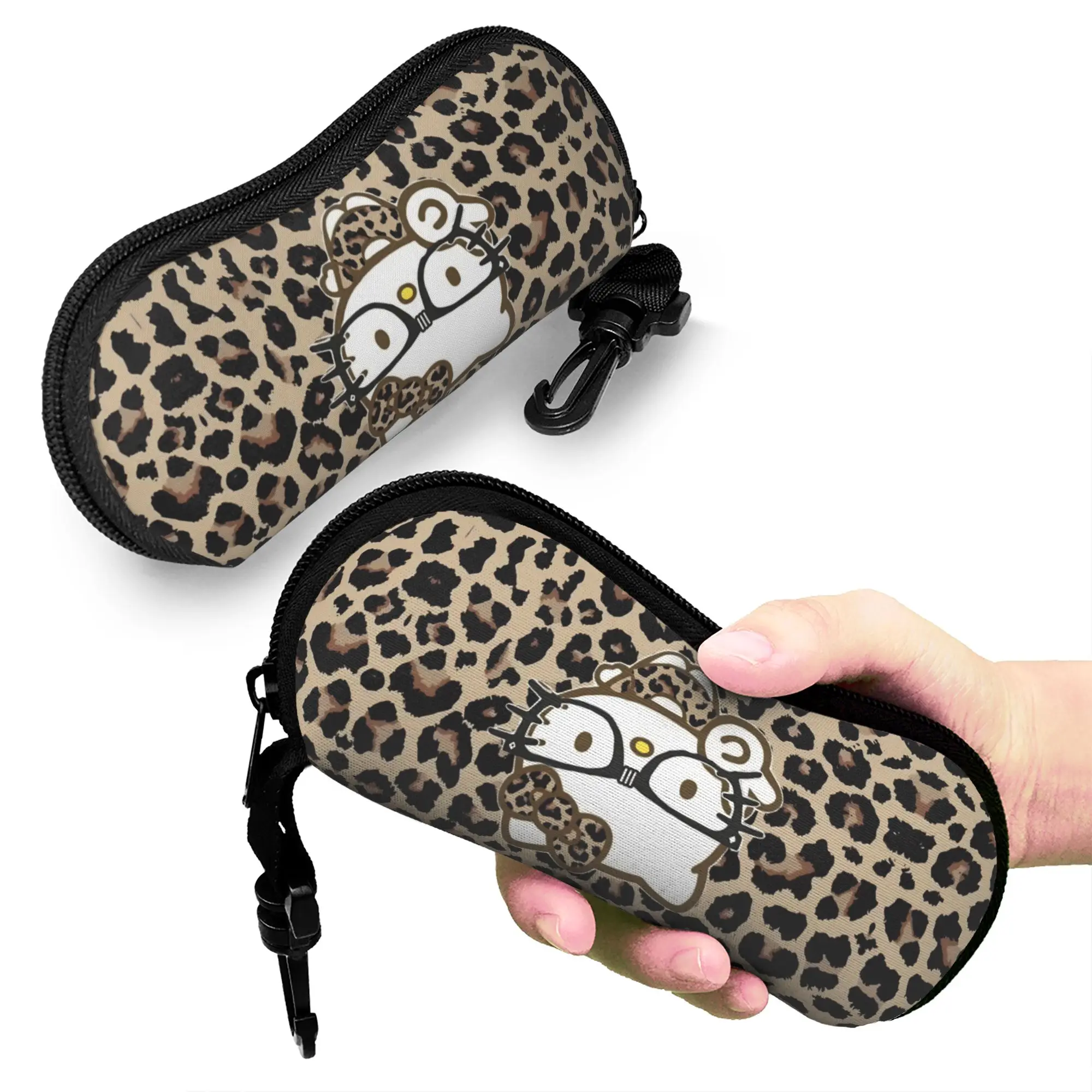 Hellokittys Leopard Glasses Case Men Women Protective Box  Sunglasses Box Ultra Eyewear Container - view 5