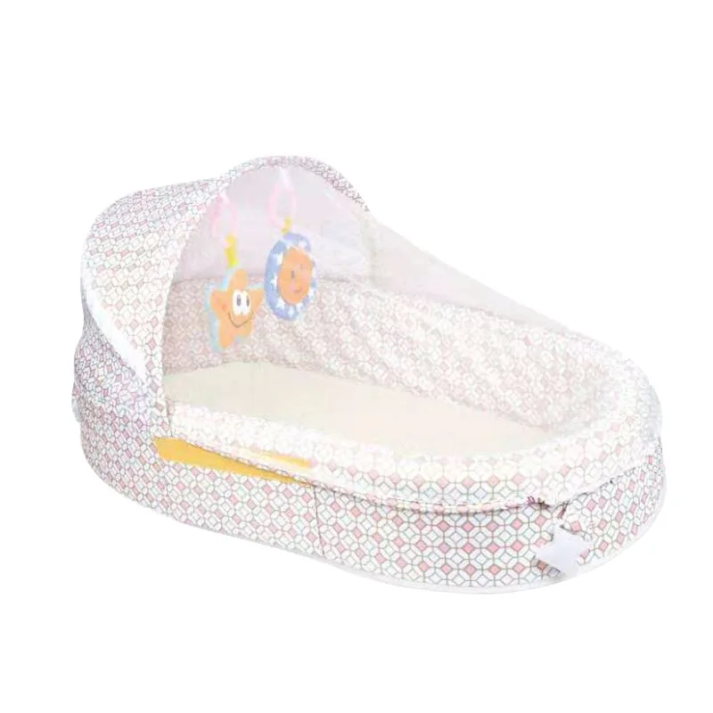 Portable Children's Bed Moveable Folding Baby Multifunctional Bed Anti-squeeze Bionic Bed for Children