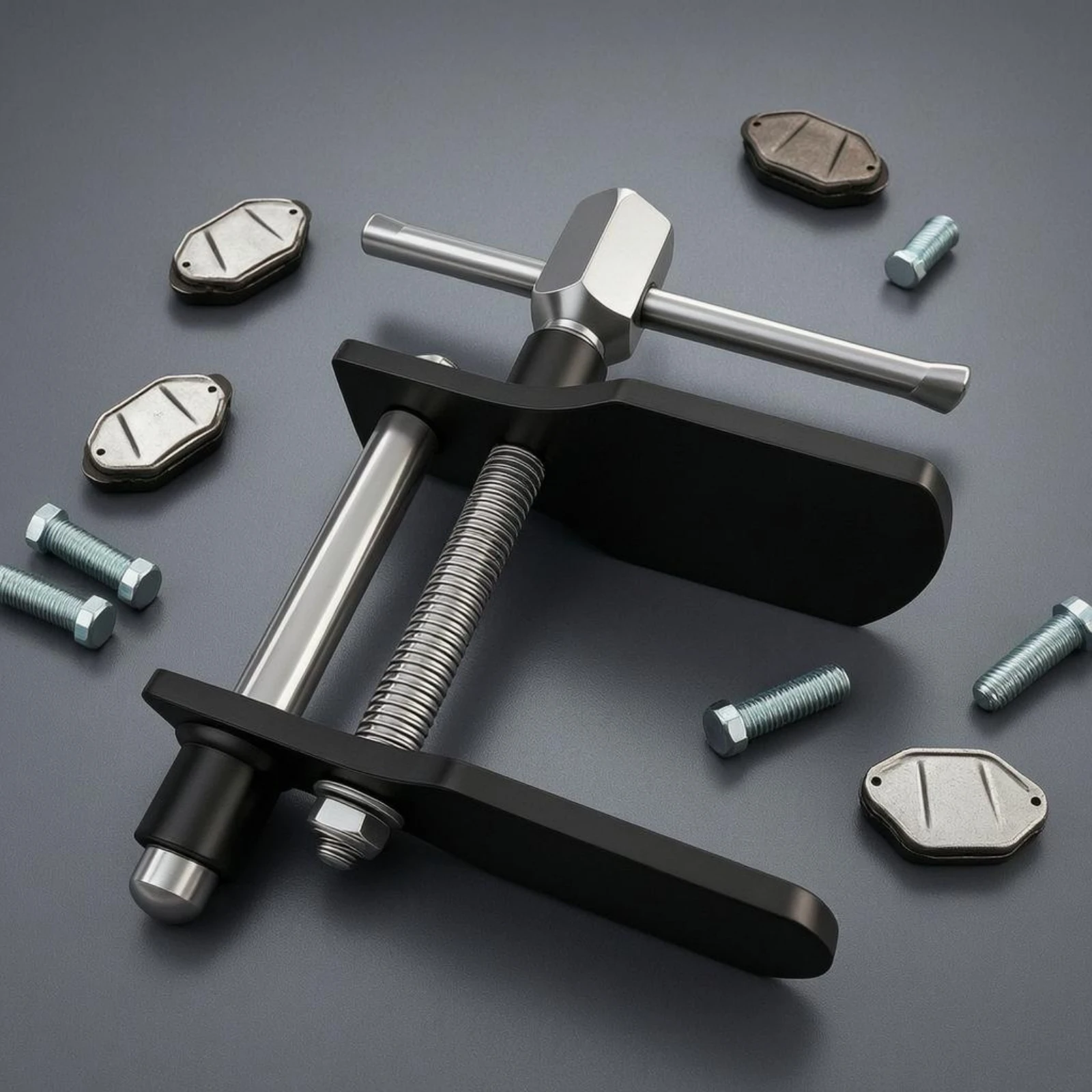 Brake Caliper Piston Tool Hand-Operated Piston Reset Tool Disc Brake Compressor Compact Universal Fit for Mechanics