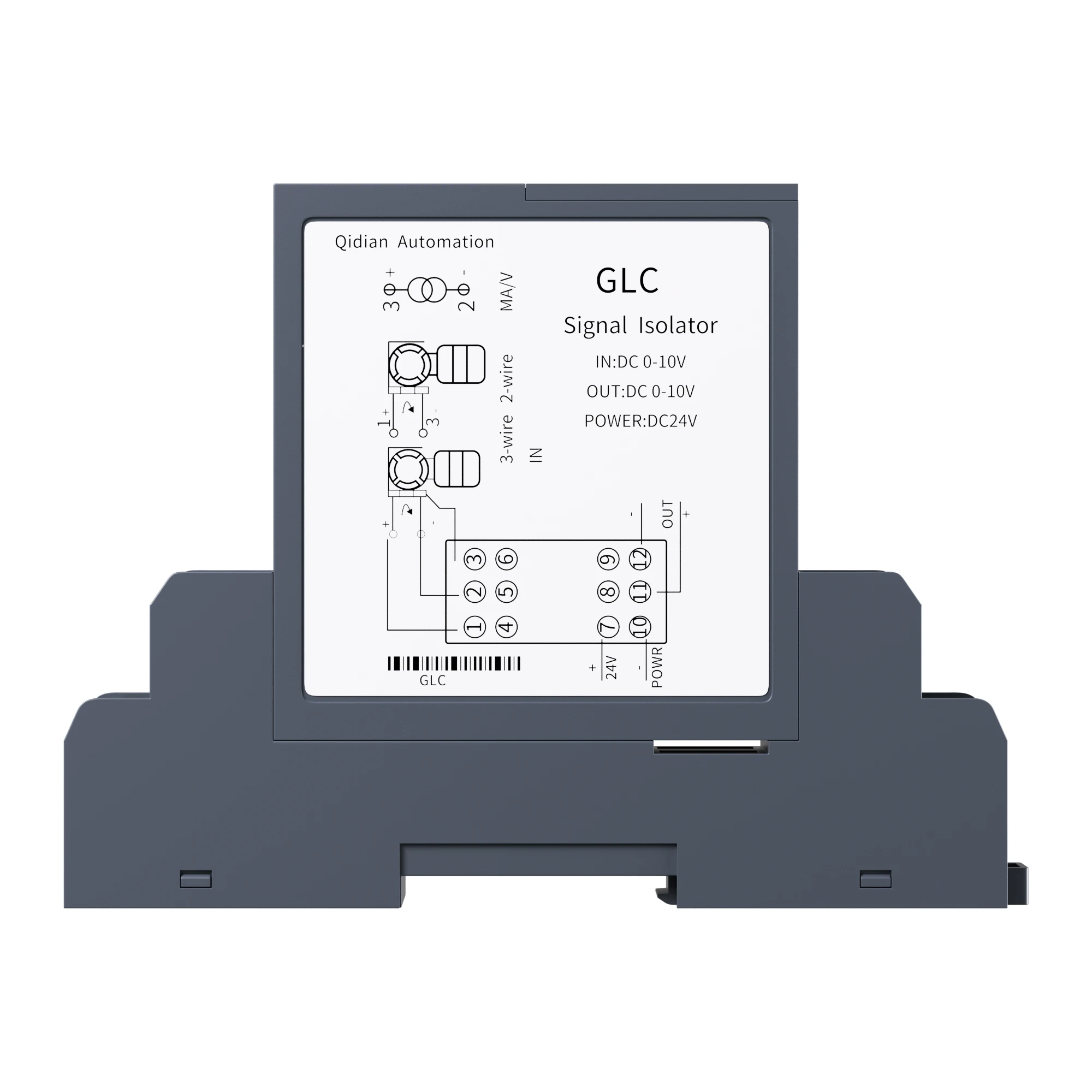 

Signal Isolator 4-20mA to 0-75mV 0-5V 0-10V Analog Signal Transmitter DC24V 1 In 2 Out 2 In 2 Out DC24V Signal Converter