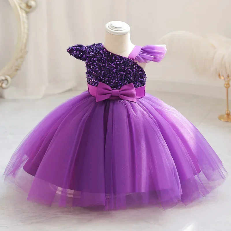 Fashion Kids Dresses for Girls Lace Sleeveless Girls Sequin Dress Summer Children Girls Party Dresses 1-6Y
