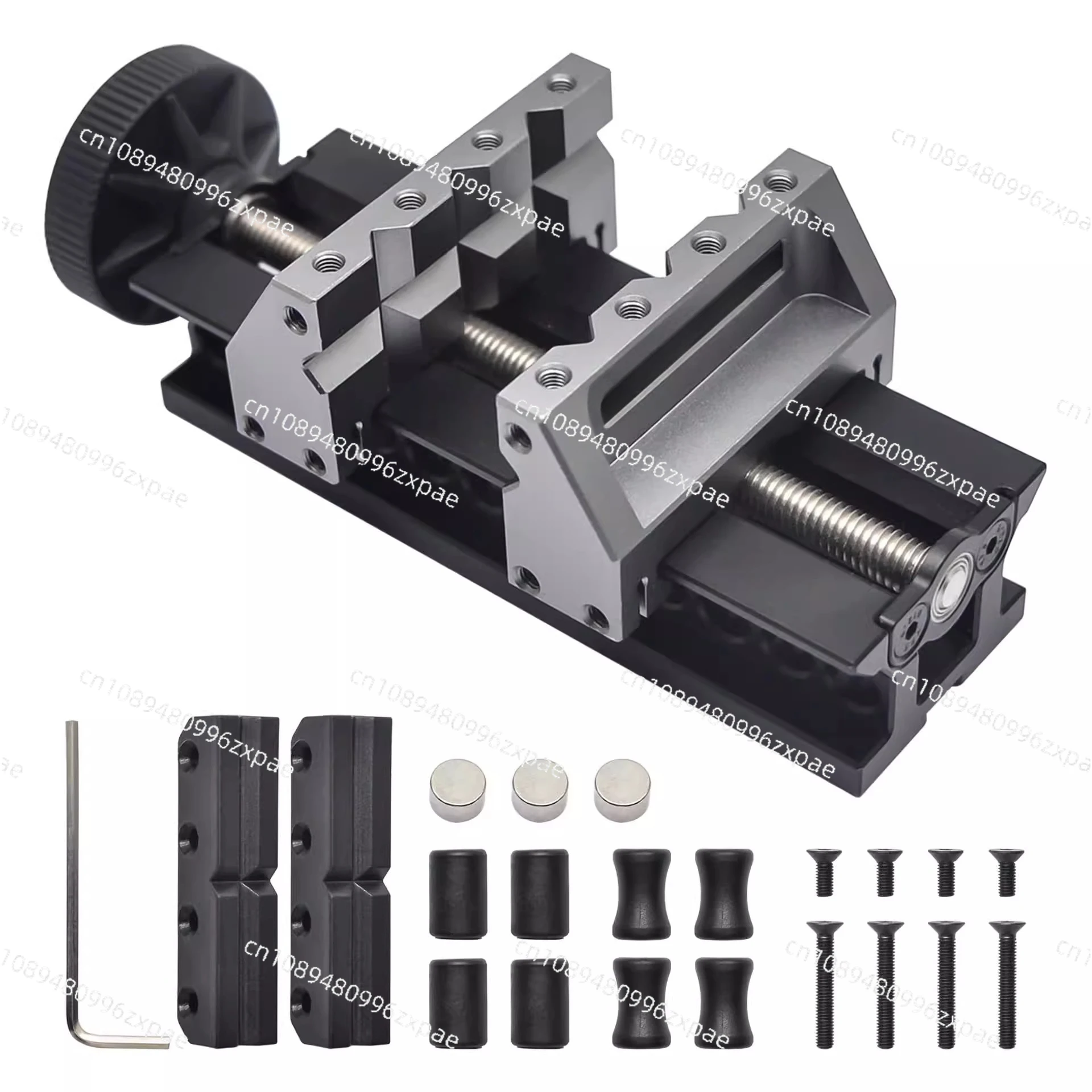 Double-Ended Mini Vise, Aerospace Grade Aluminum Alloy Precision CNC Machined Bench Vise for Fine Crafting