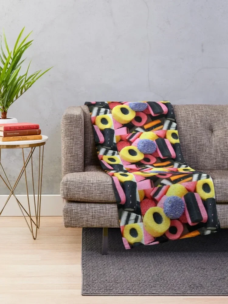 Liquorice Allsorts - You May Take One! Throw Blanket Luxury Throw heavy to sleep Kid'S Flannel Fabric Blankets