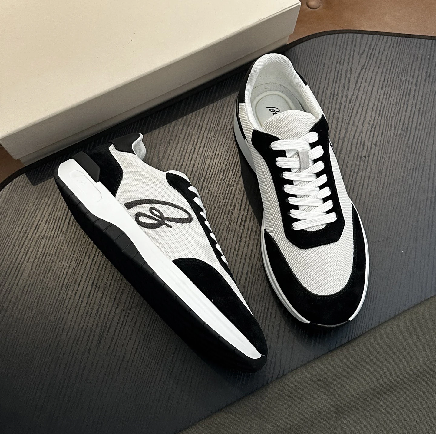 

OECHSLI Shoes Cowhide 2026 new Sneakers Sports breathable genuine leather printing fashion quality Men‘s European big size 38-47