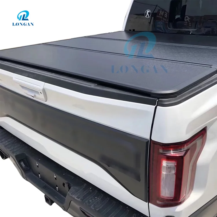 

Truck Bed Pickup Hard Tri Fold Tonneau Cover for F150 2015-2019