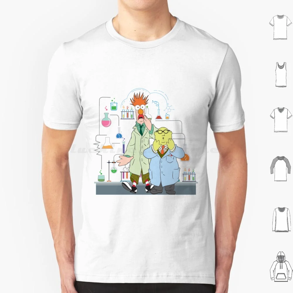 Beaker And Bunsen-Science T Shirt Cotton Men Women DIY Print The Show The Beaker Beaker The Frog World Vision 3d The Movie