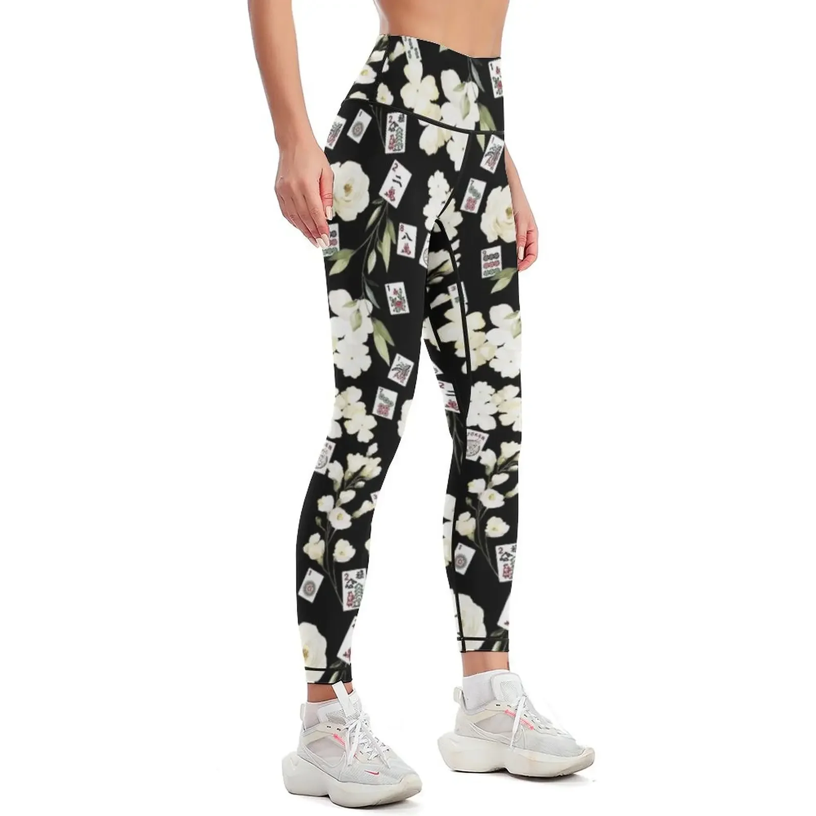 Floral MahJong Leggings legging pants raises butt joggers for push up fitness Fitness woman Womens Leggings