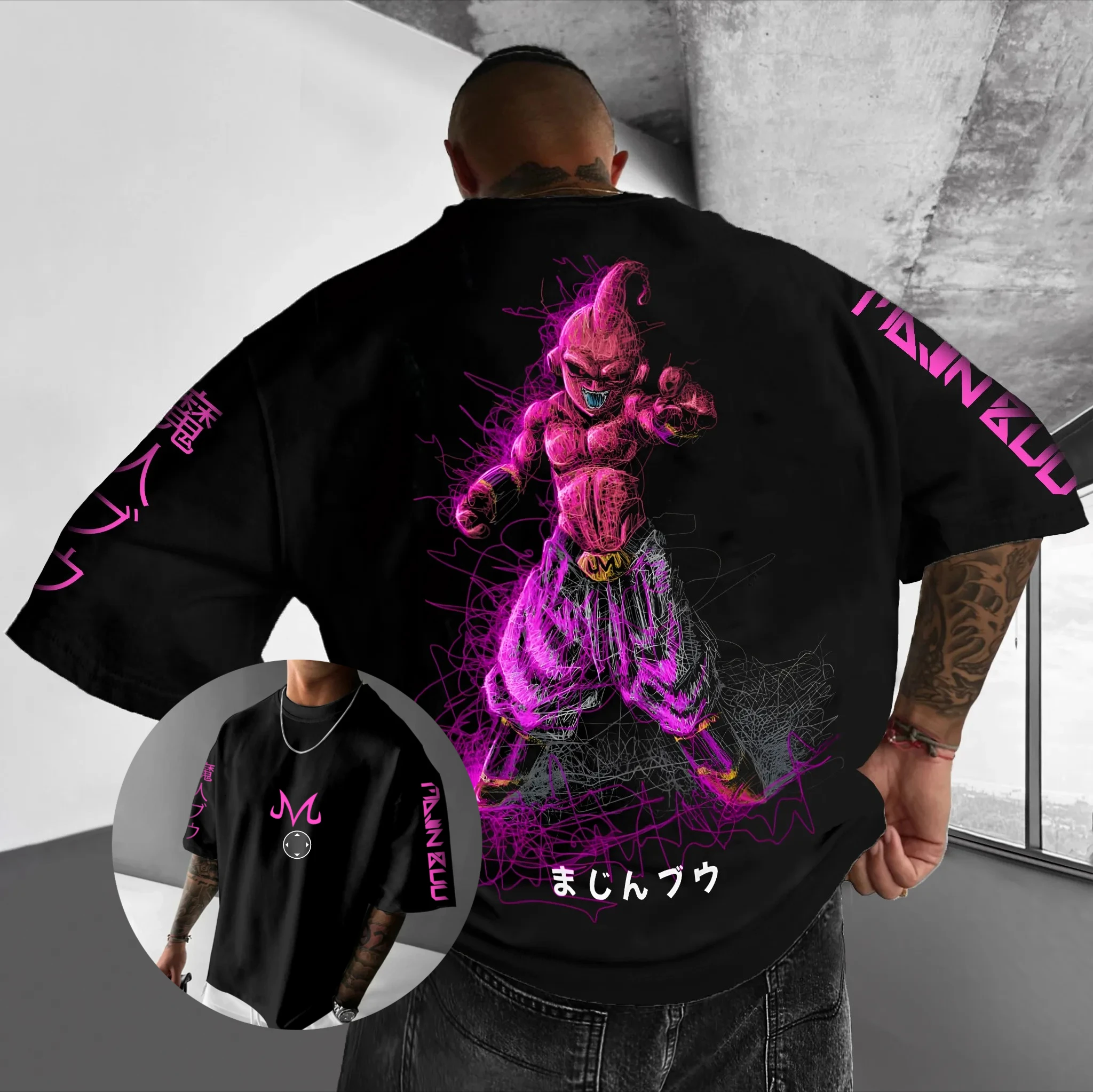 Dragon Ball Majin Summer Graphic T Shirt Men Women Anime Streetwear Short Sleeve Tee Casual Top Anime  Print Loose Y2k Clothes