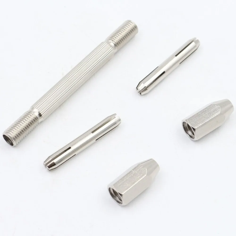 Hexagonal 0-3.1mm Pin Vice Non-slip Anti-rust Hand Drill Durable Removable Steel Reamer Home Carving Accessories