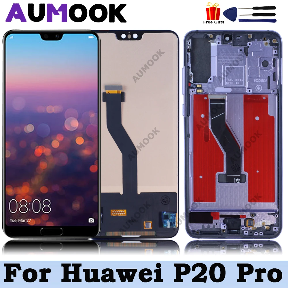 6.1'' For Huawei P20 Pro LCD Display Frame Touch Screen Digitizer
