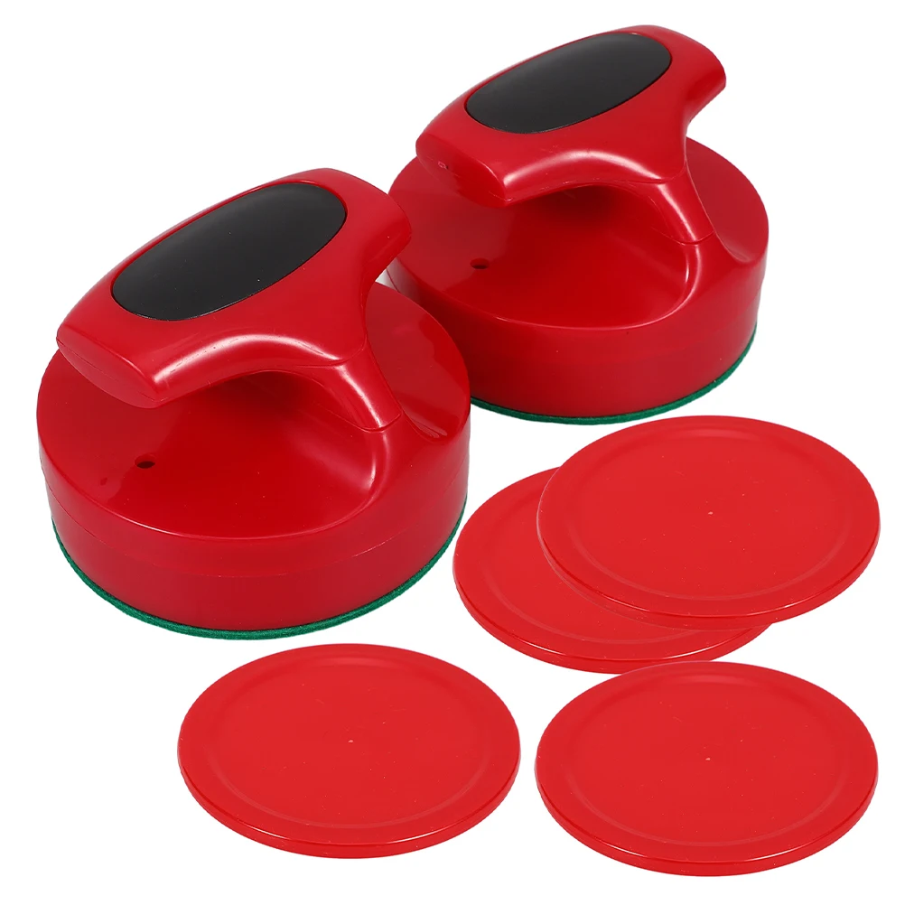 1 مجموعة هوكي الهواء اكسسوارات صغيرة 82 مللي متر كرات الصولجان والدافعات استبدال مجموعة مطارق متينة الهوكي المضربين لطاولات الألعاب