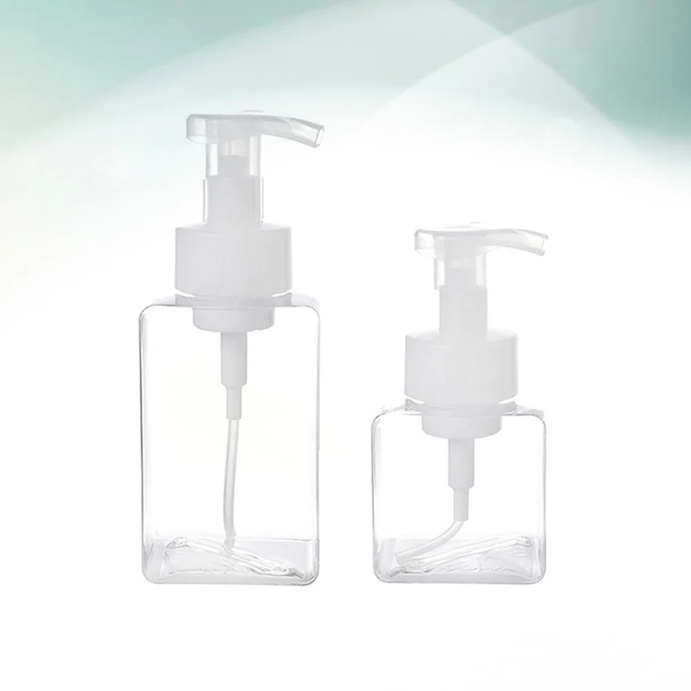 

2 Pcs Shampoo Travel Facial Cleanser Refillable Foaming Liquid Dispenser Empty Bottle