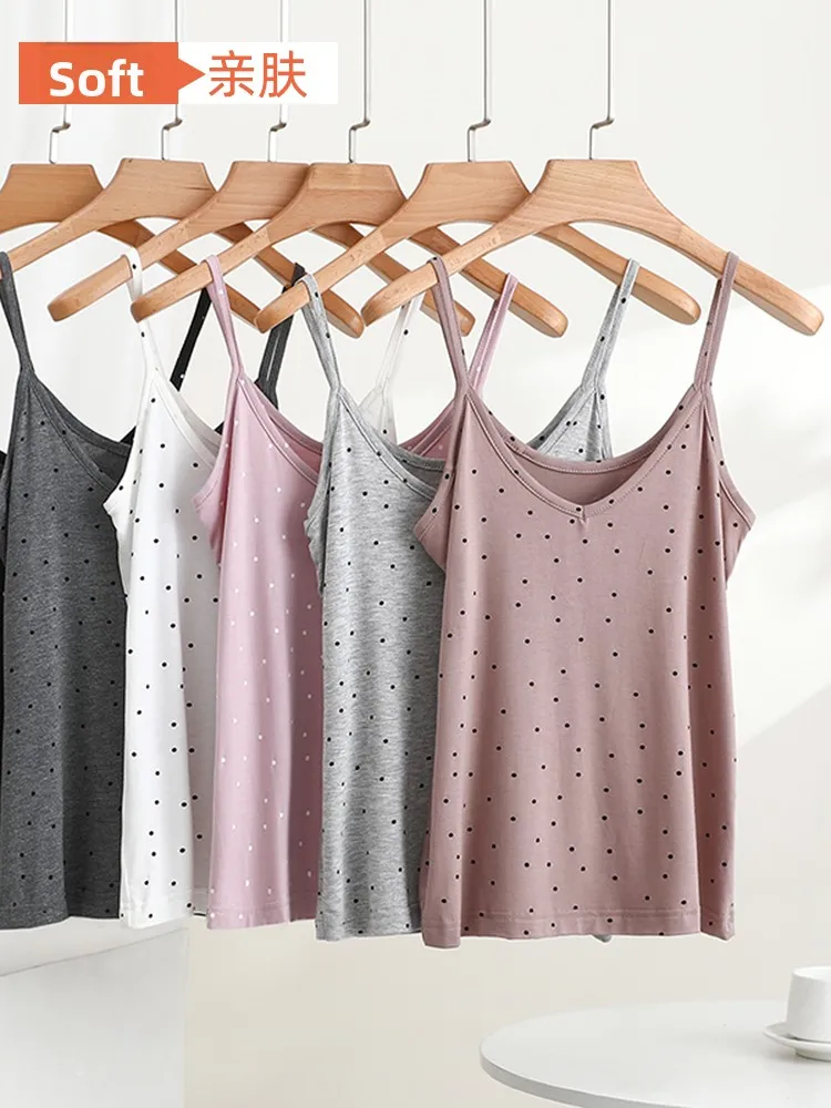 Slim Fit Modal Tank Top Women Summer V Neck Sleeveless Home Vest Large Size Slimming Cool Base Shirt Thin Strapless Bodice