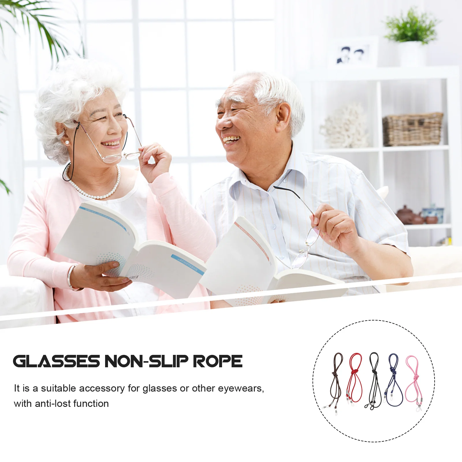 

5Pcs Glasses Holder Rope Cotton Eyeglass Lanyards Anti-Lost Neck Hanging Strap for Sunglasses Reading Glasses Eyeglasses Lanyard