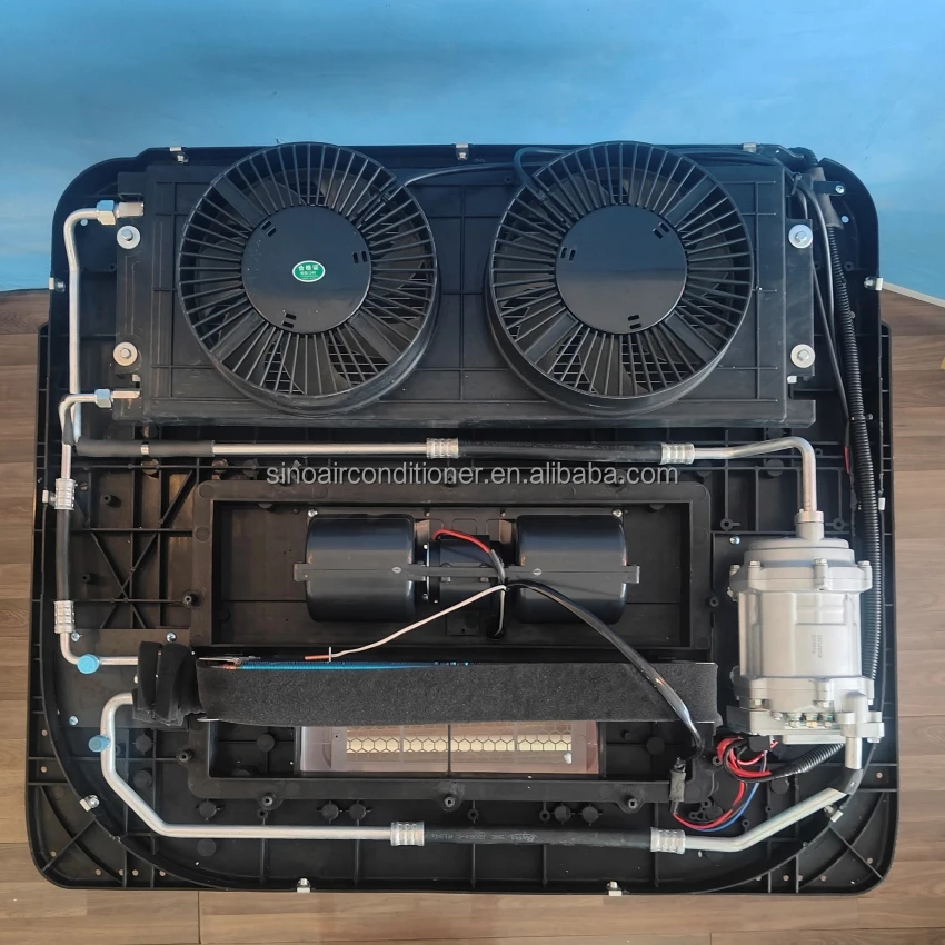 تيار مستمر Rv العربة A/c سقف السيارة سيارة Aire Acondicionado 12 فولت مكيف الهواء 24 فولت شاحنة 12 فولت التيار المتناوب للشاحنة #5